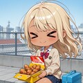 唐揚げ大好きギャル 2枚目