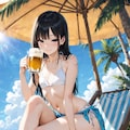 ビキニでビール 4枚目