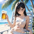 ビキニでビール 5枚目
