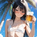 ビキニでビール 3枚目