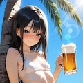 ビキニでビール 2枚目