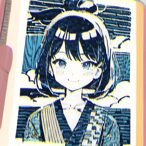 木版画ガール | の人気AIイラスト・グラビア