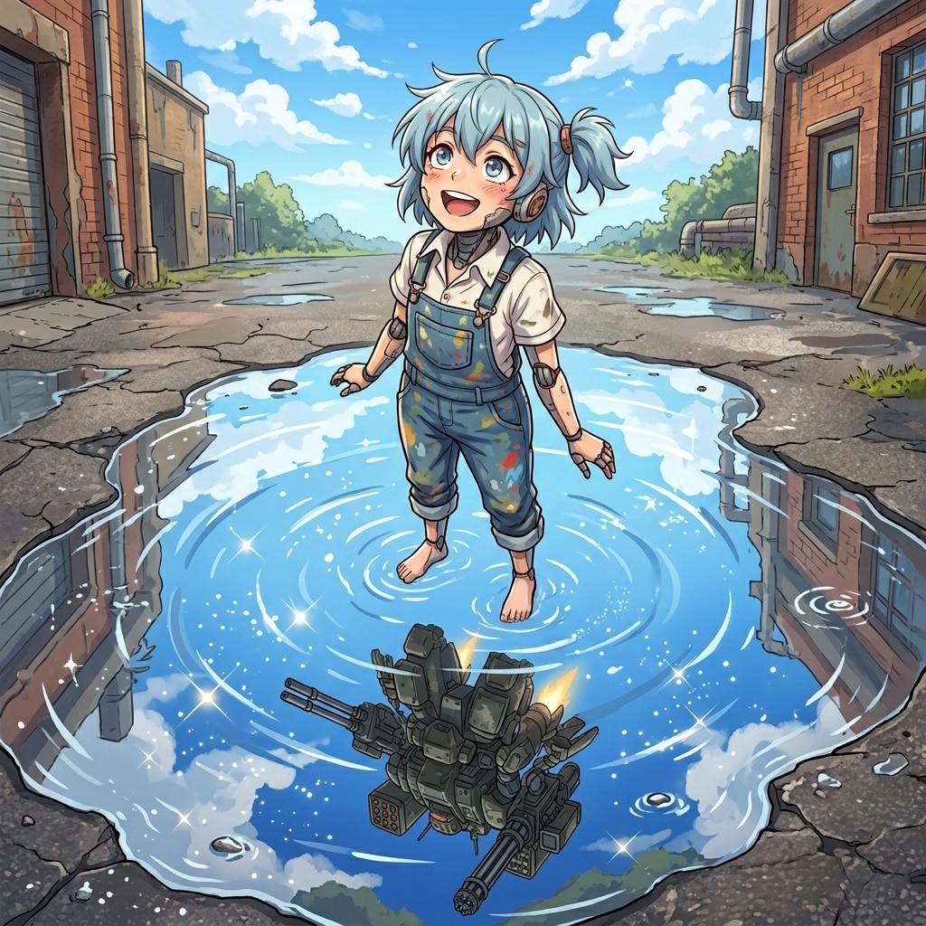 昔の反射の絵を再現してみたかった絵 | の人気AIイラスト・グラビア