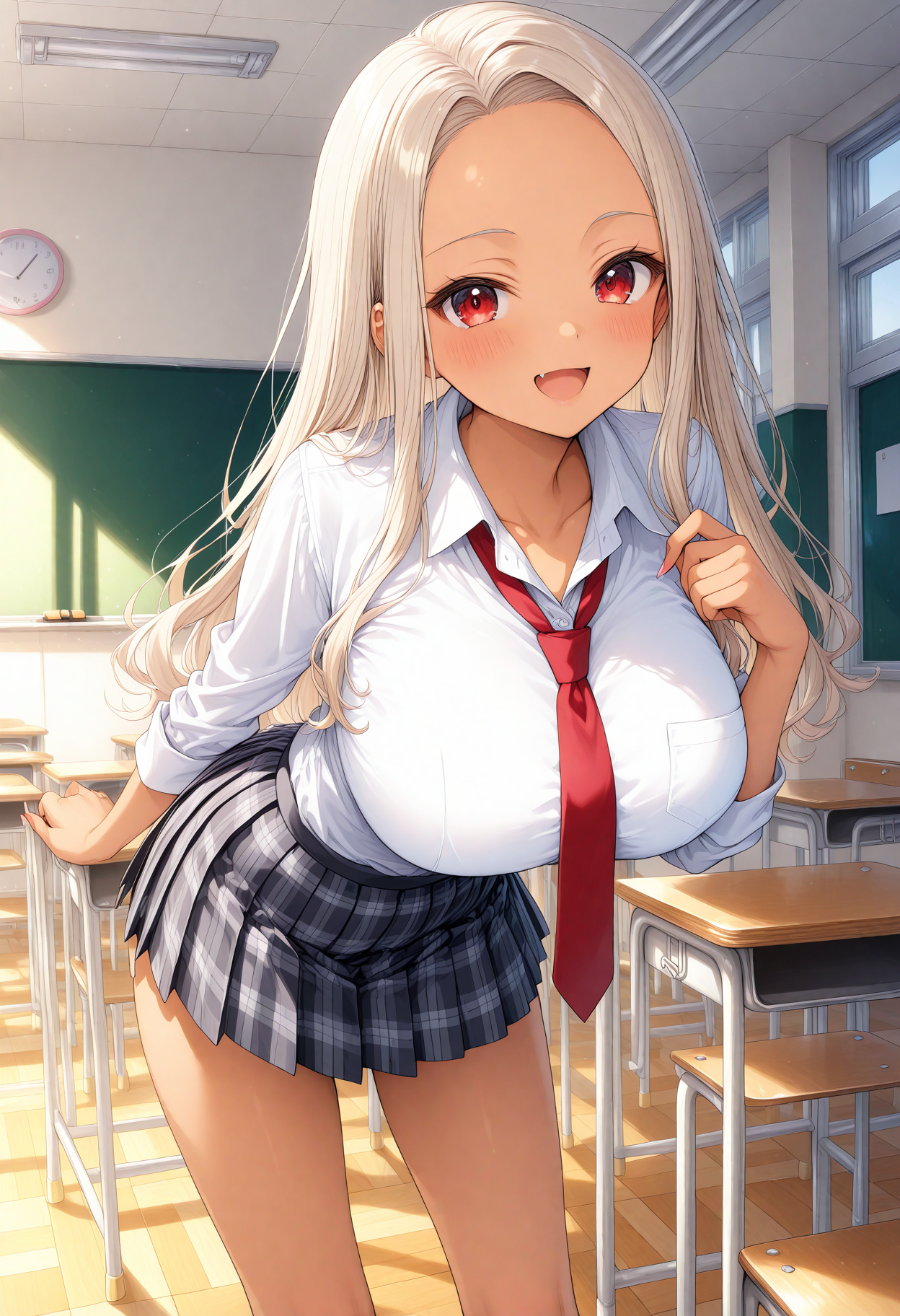 金髪ギャルJK | の人気AIイラスト・グラビア