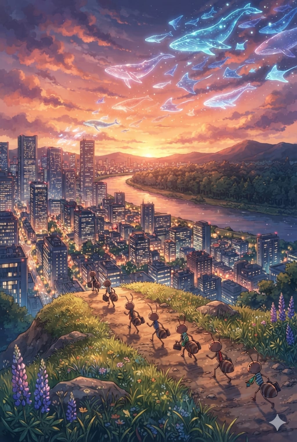 夕暮れ