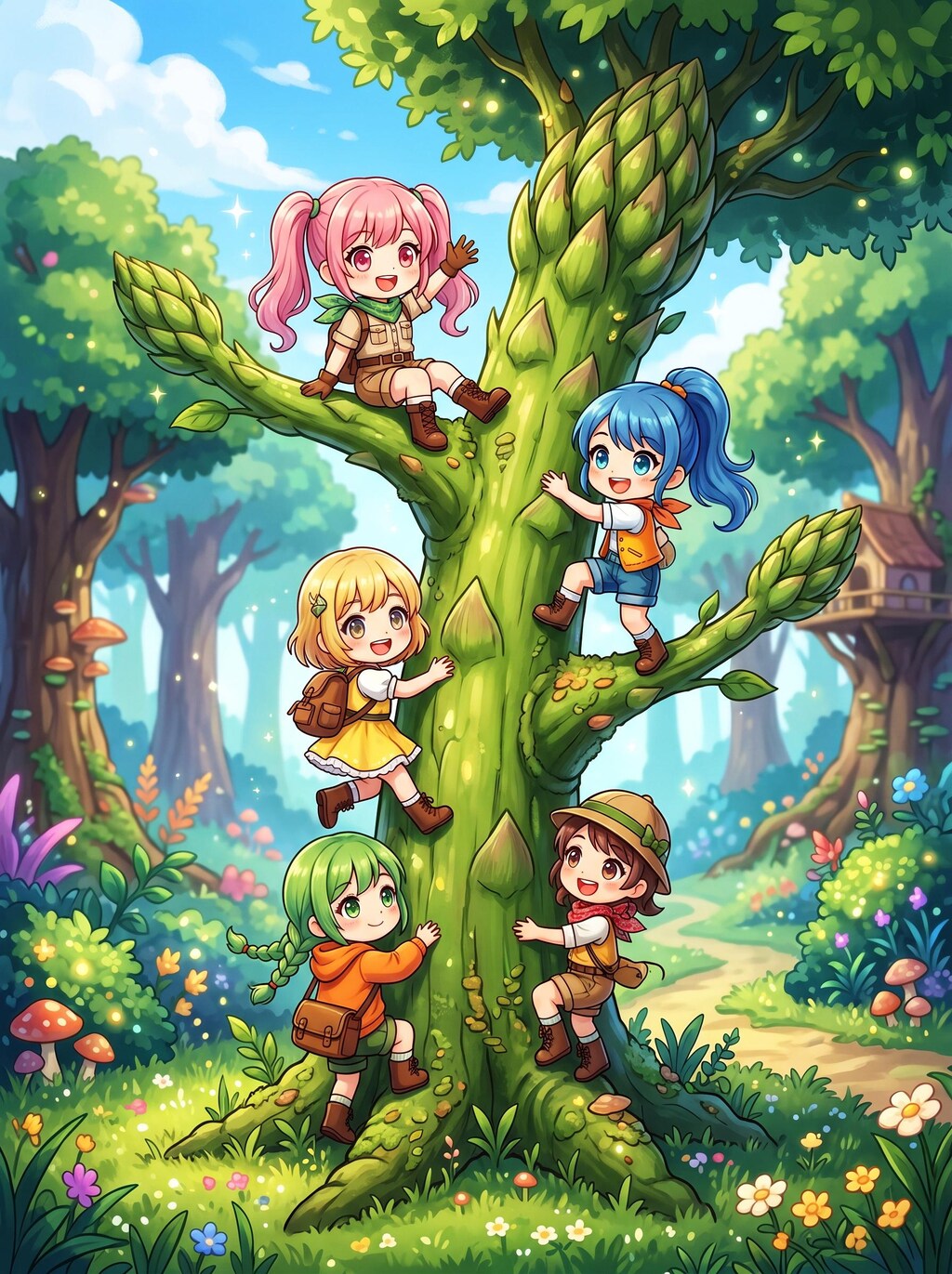 オランダウドの大木