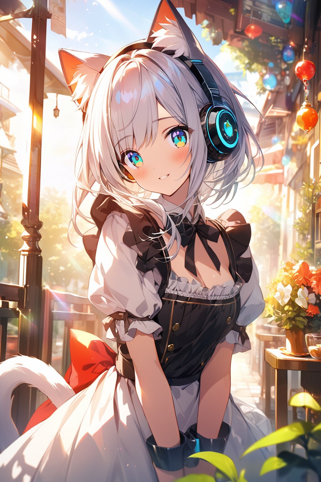 猫耳メイドヘッドホン付き