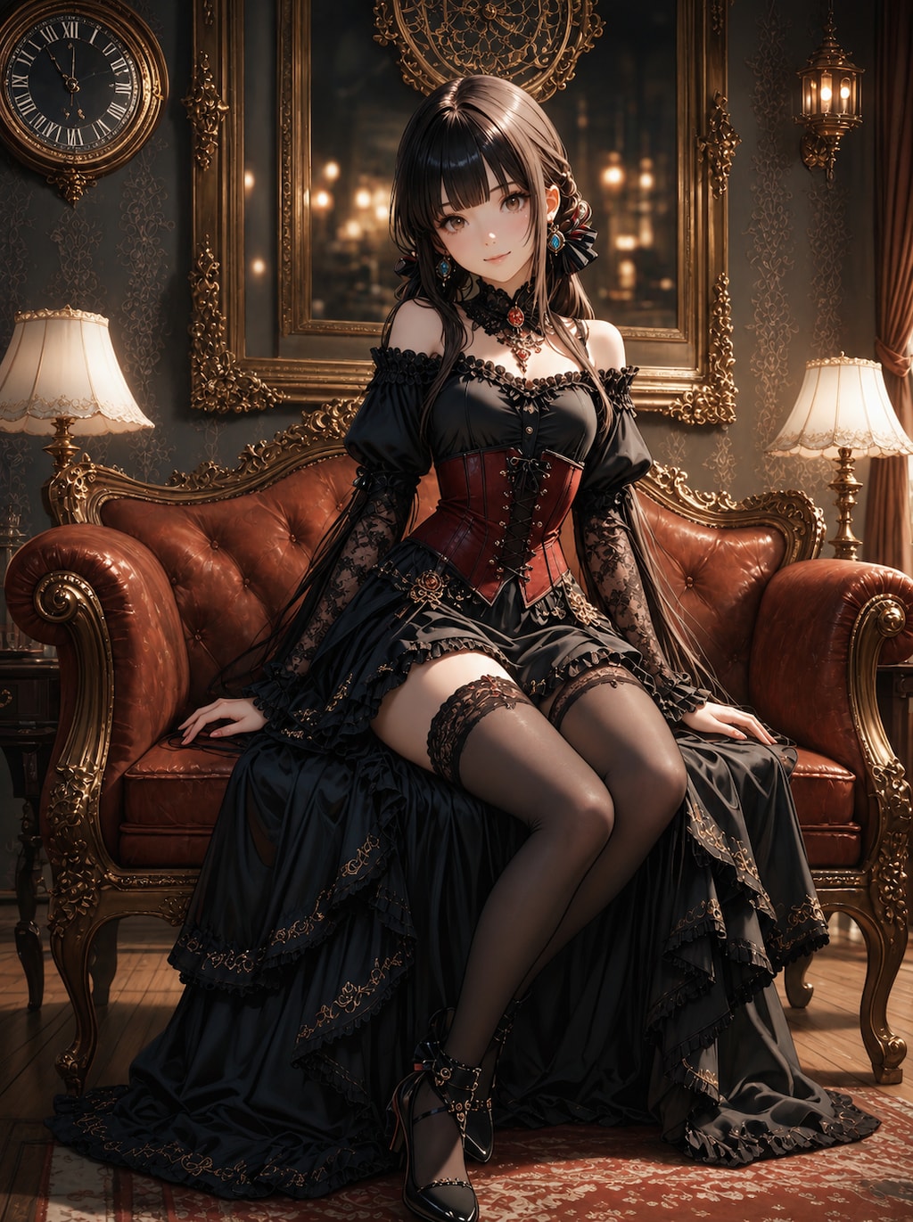 薄闇に咲く黒薔薇