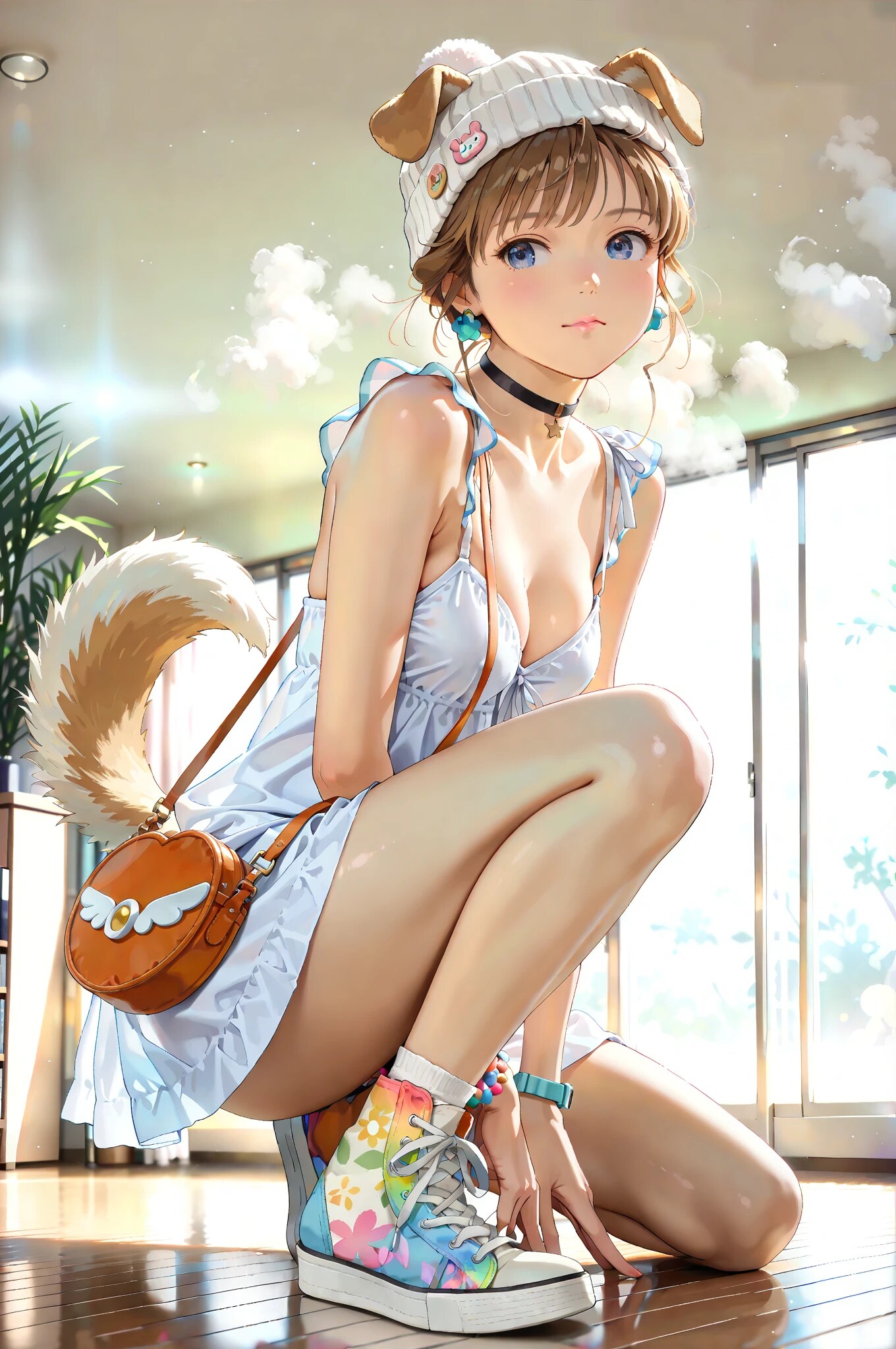 ニット帽ファッション