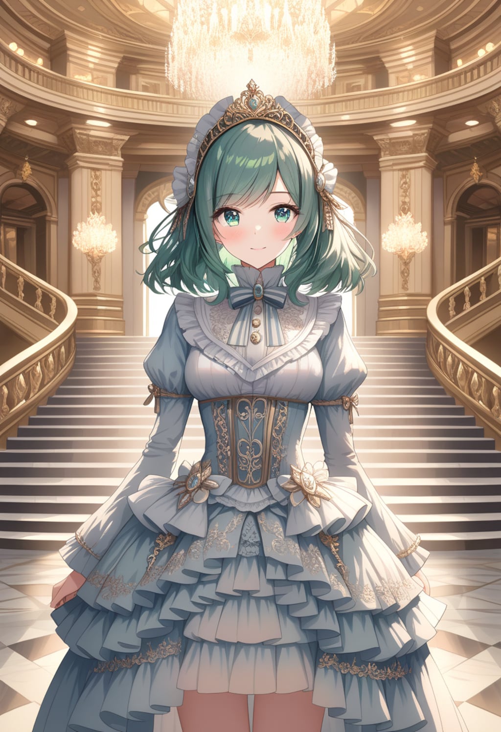 クラシカルドレス姿の美少女