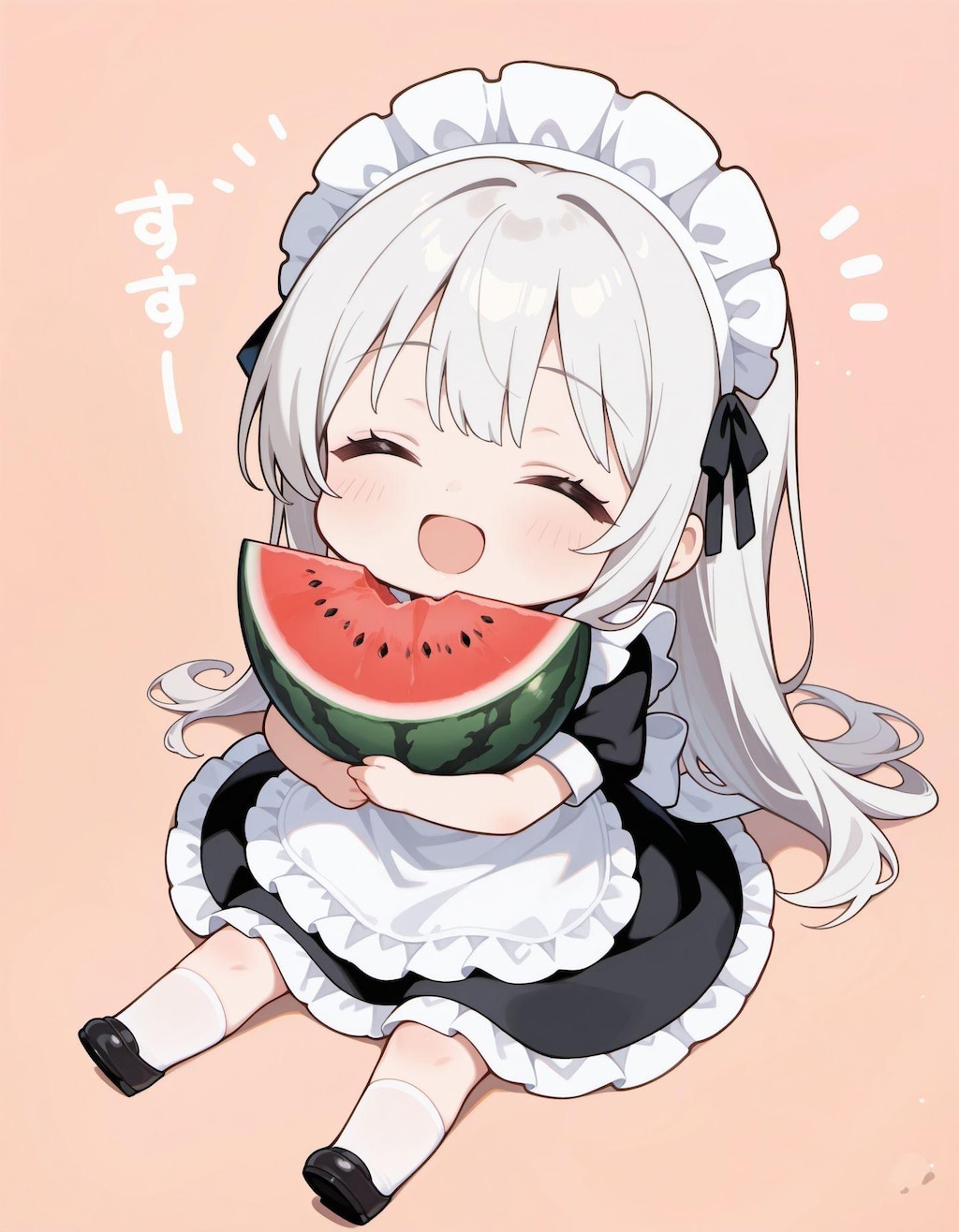 スイカもらったー