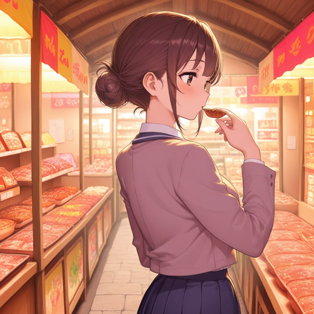 牧志公設市場でラフテーを味見