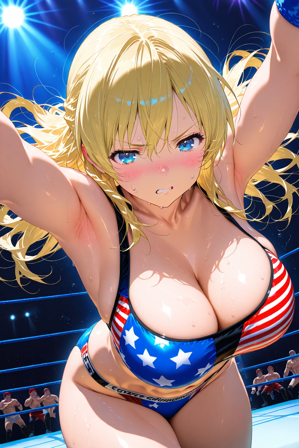 金髪🇺🇸女子プロレスラー💪