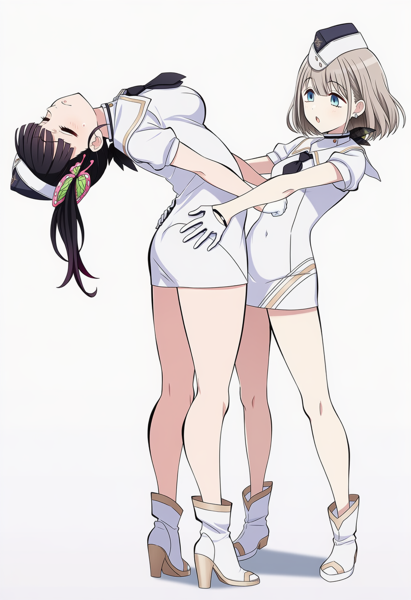 ブルアカオペレーター　後ろ反り44