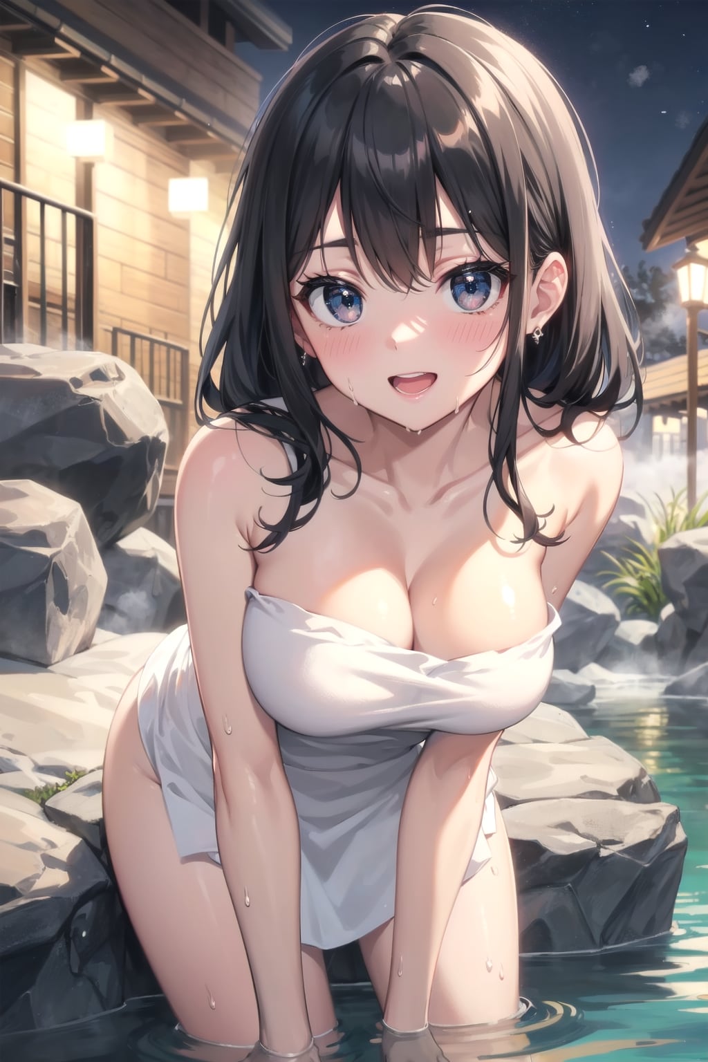 露天風呂 | の人気AIイラスト・グラビア