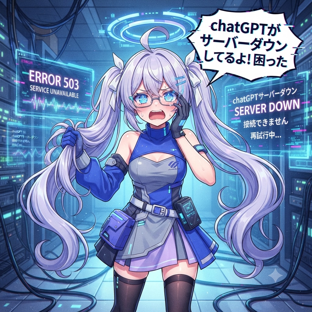 chatGPTがサーバーダウン？！