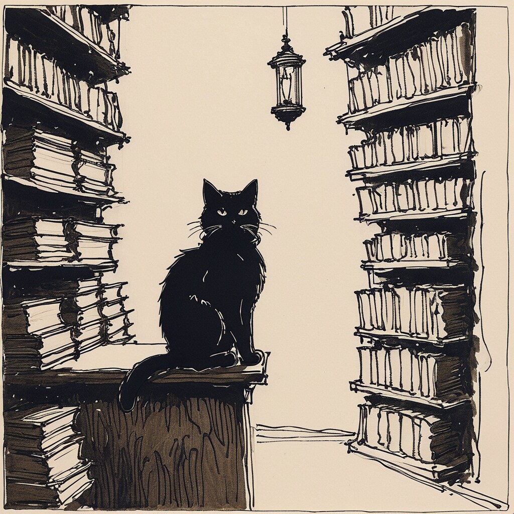 猫のいる魔導図書館 | の人気AIイラスト・グラビア