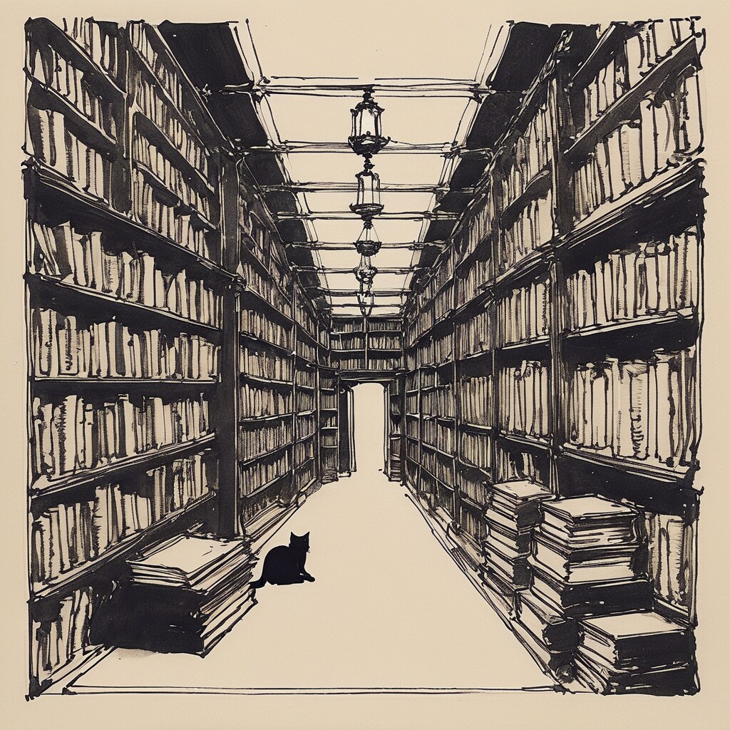 猫のいる魔導図書館