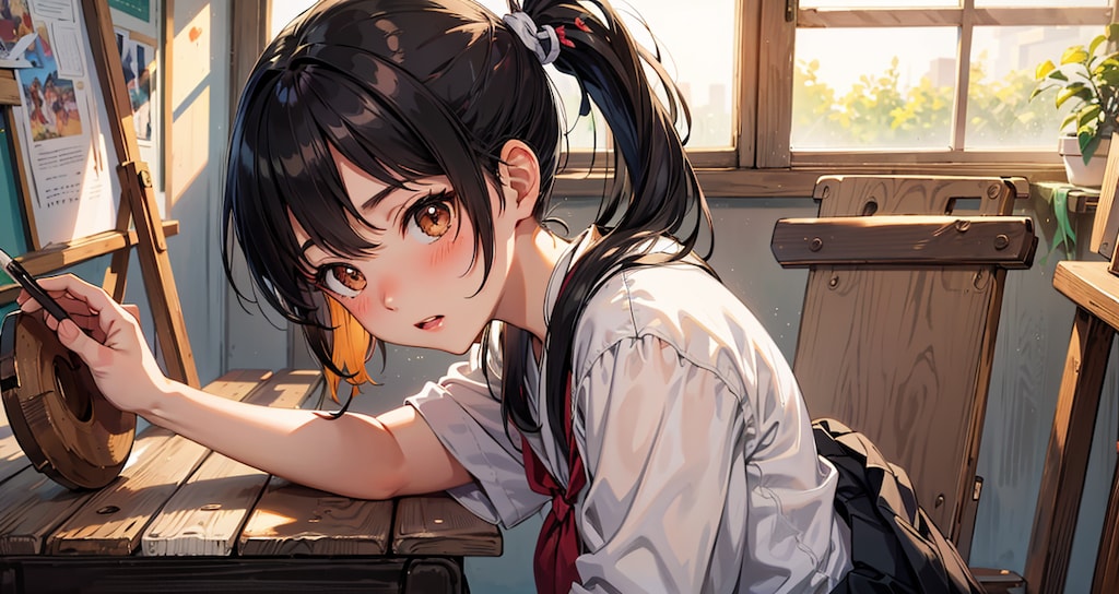 note用: 美術部ちゃん