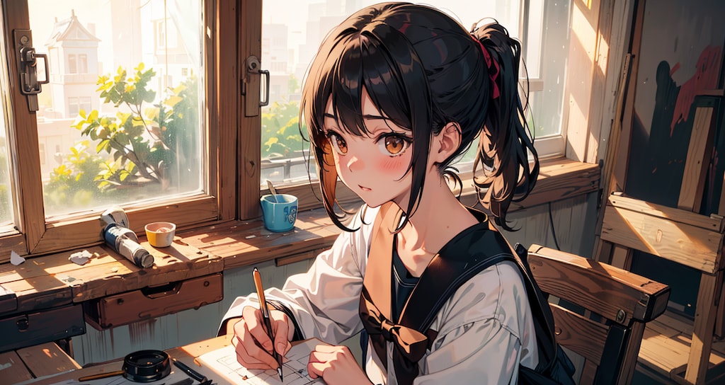 note用: 美術部ちゃん