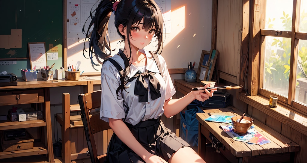 note用: 美術部ちゃん