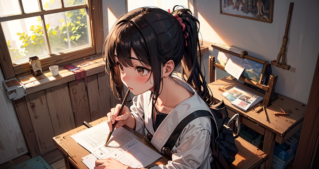 note用: 美術部ちゃん