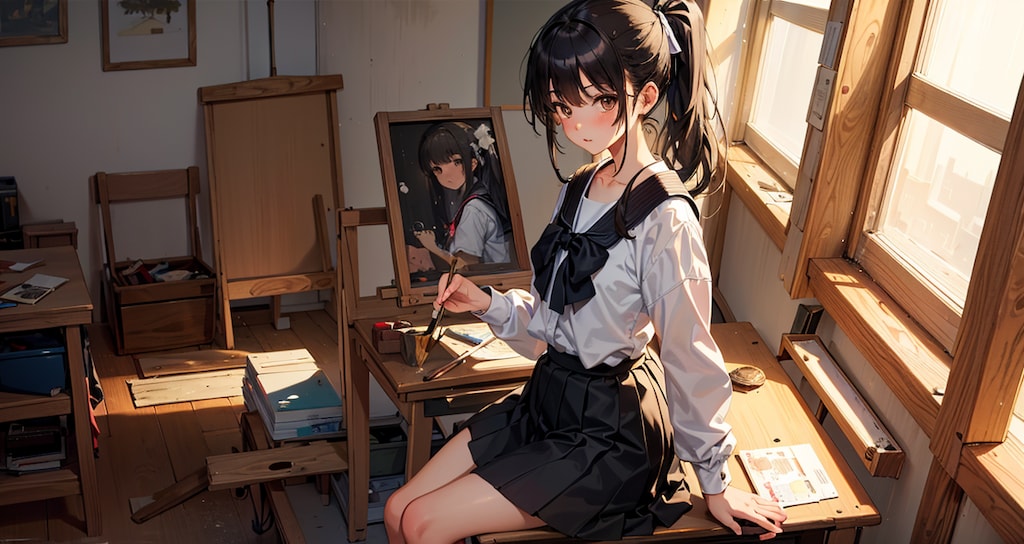 note用: 美術部ちゃん