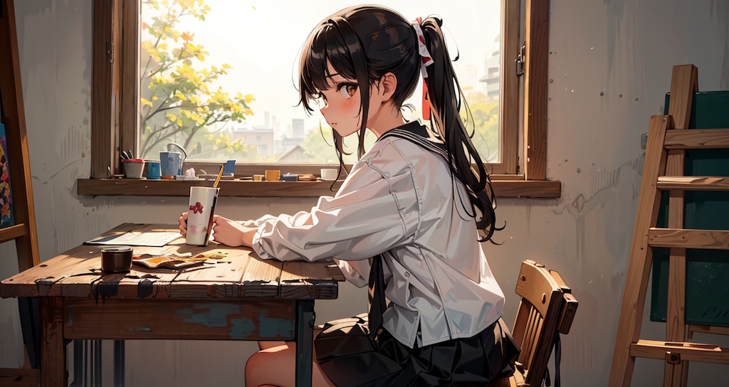 note用: 美術部ちゃん