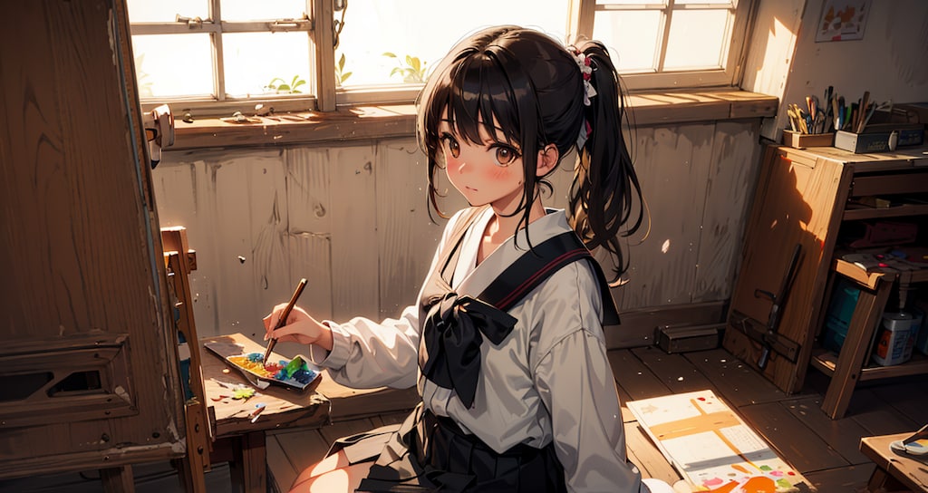 note用: 美術部ちゃん