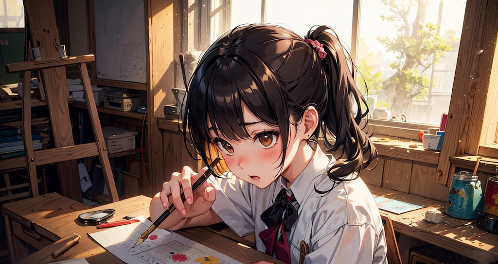 note用: 美術部ちゃん