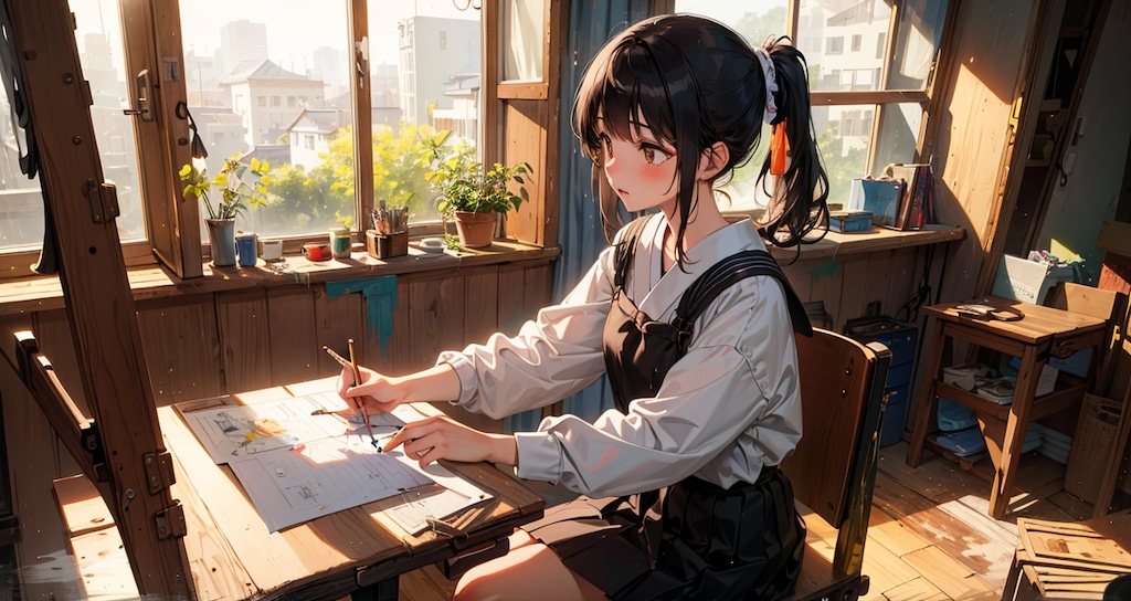 note用: 美術部ちゃん