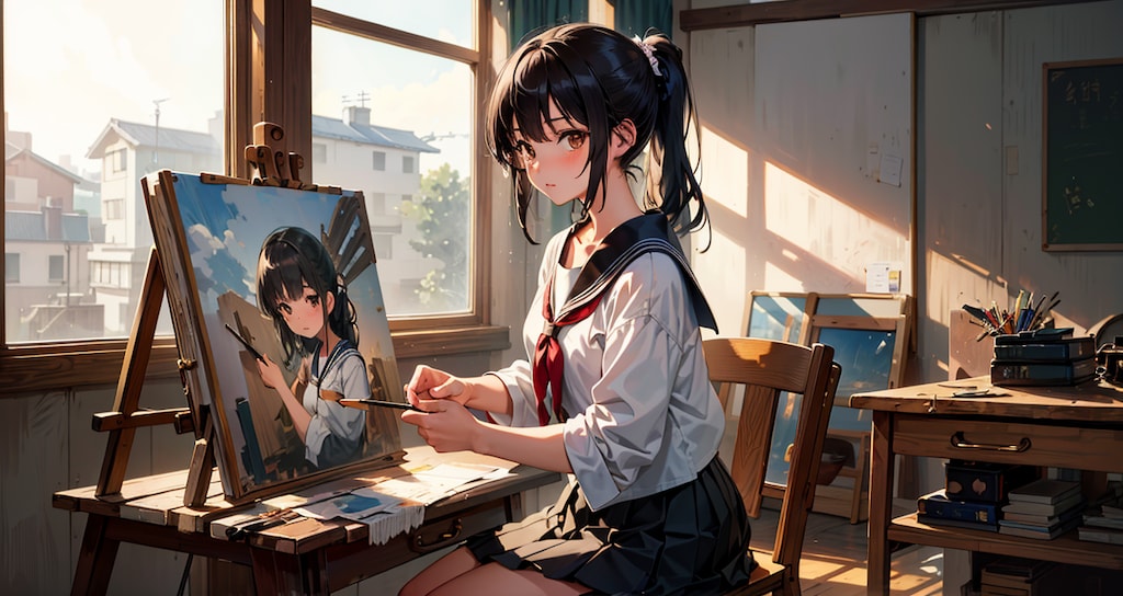 note用: 美術部ちゃん