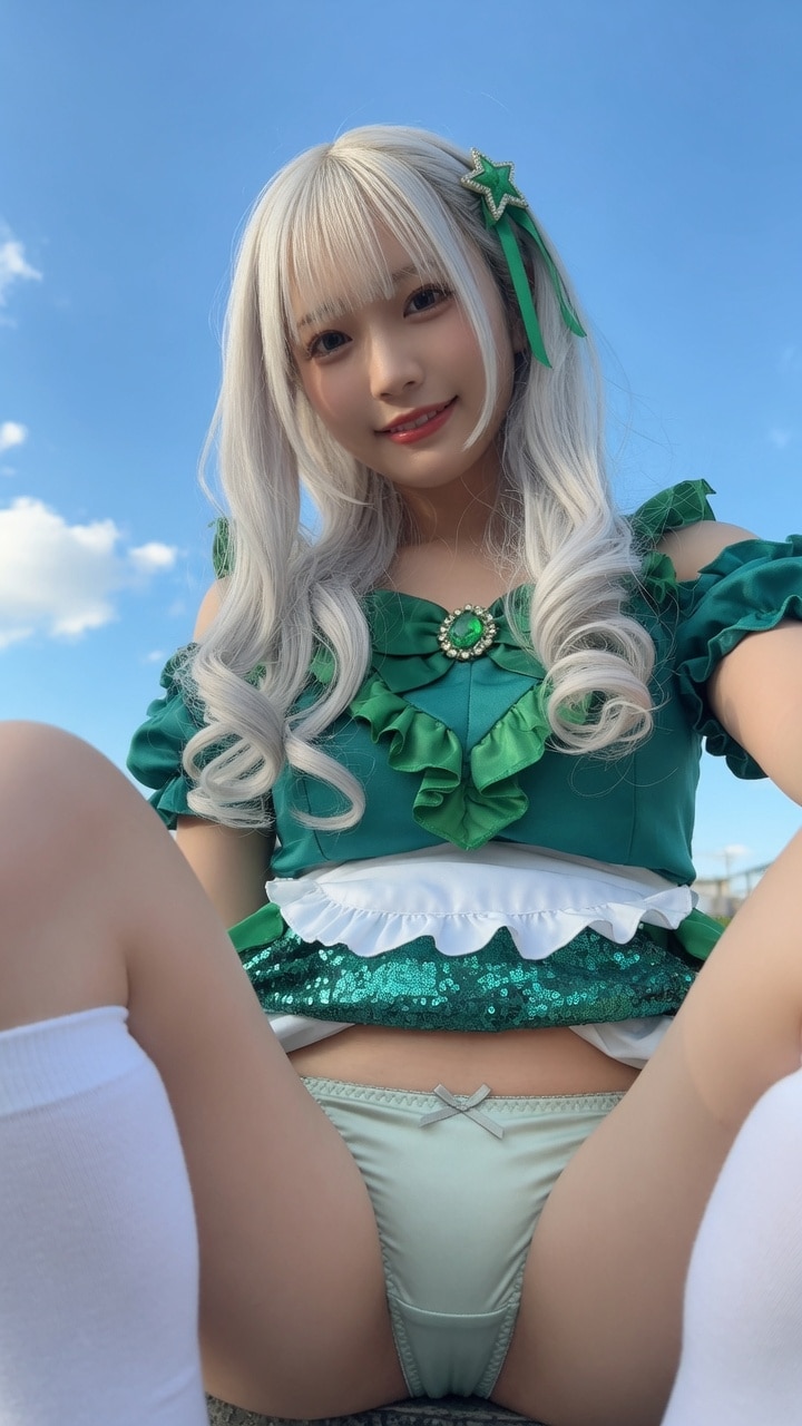 アイドルに駆け寄る犬の目線2