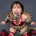 異業種格闘戦 人VS蛇 YURINAも敗北し失禁K.O.させられる 10枚目