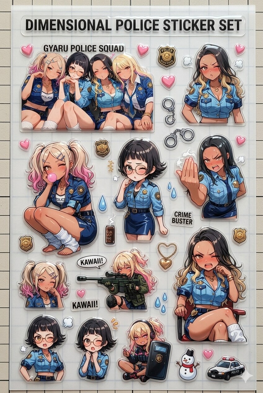 gyaru police squadシール