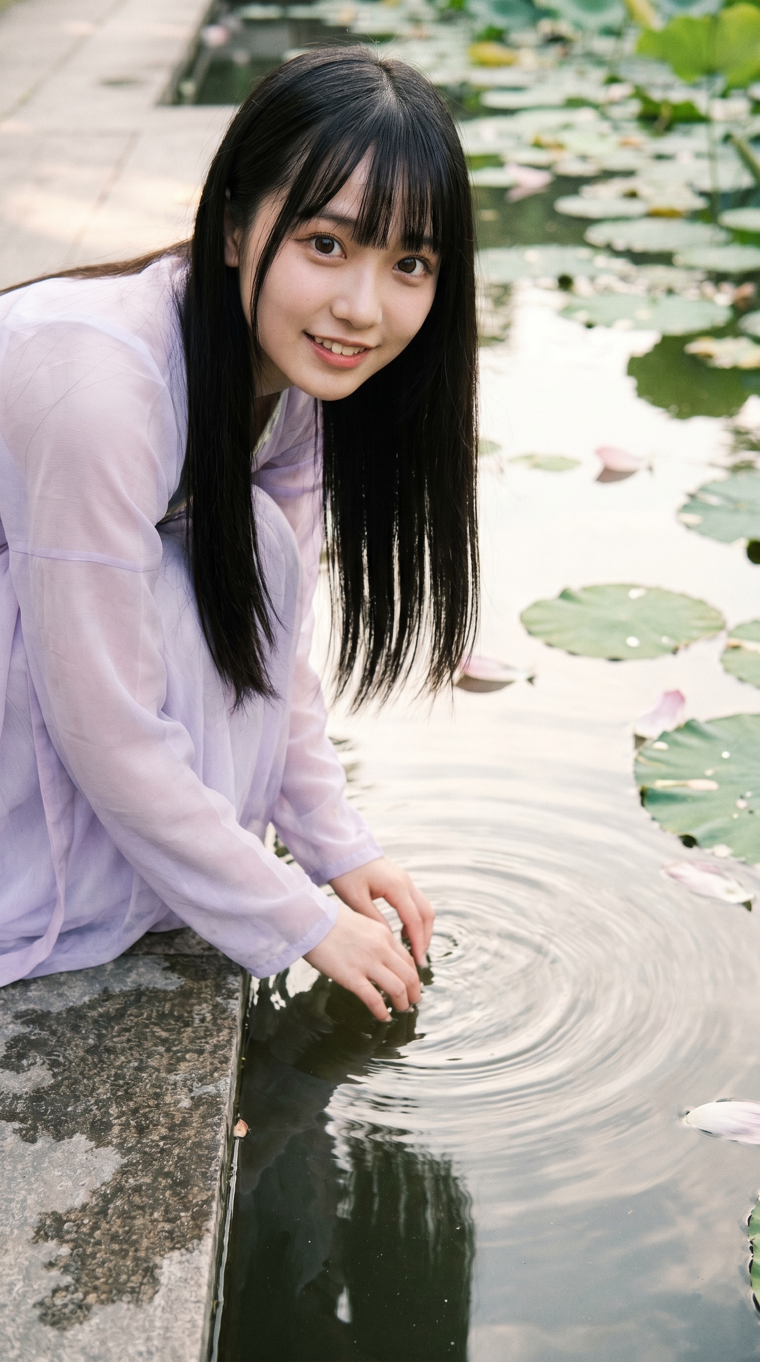 Touching the Thought of Water | の人気AIイラスト・グラビア