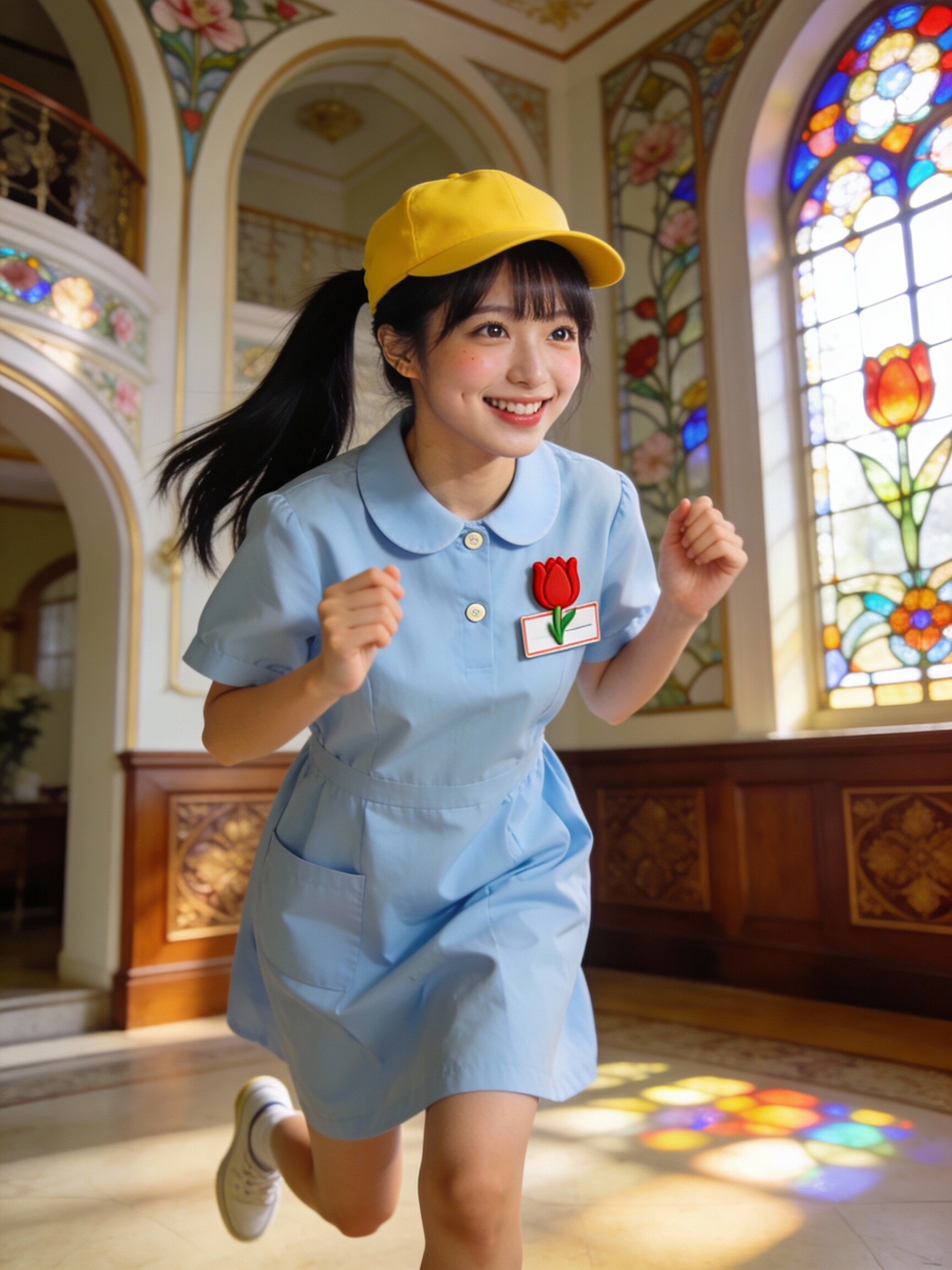 スモック姿の執事ちゃん