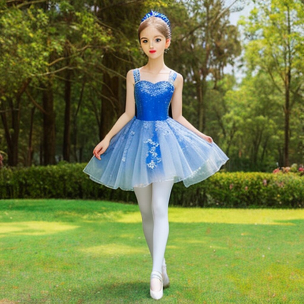 庭園のバレリーナ