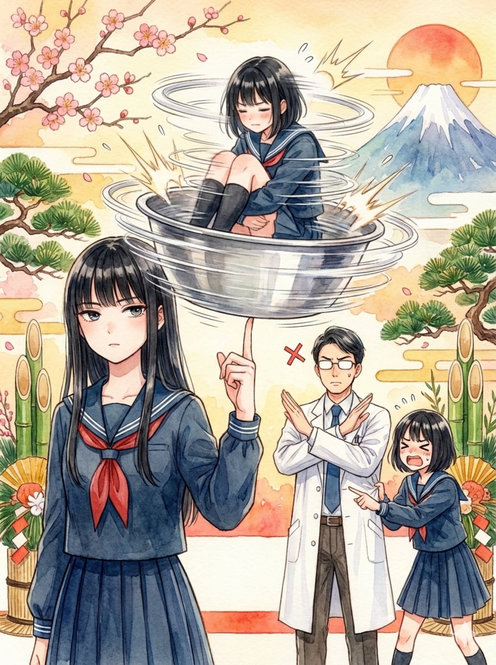 先生！お正月からこうなんです💦どうにかしてください