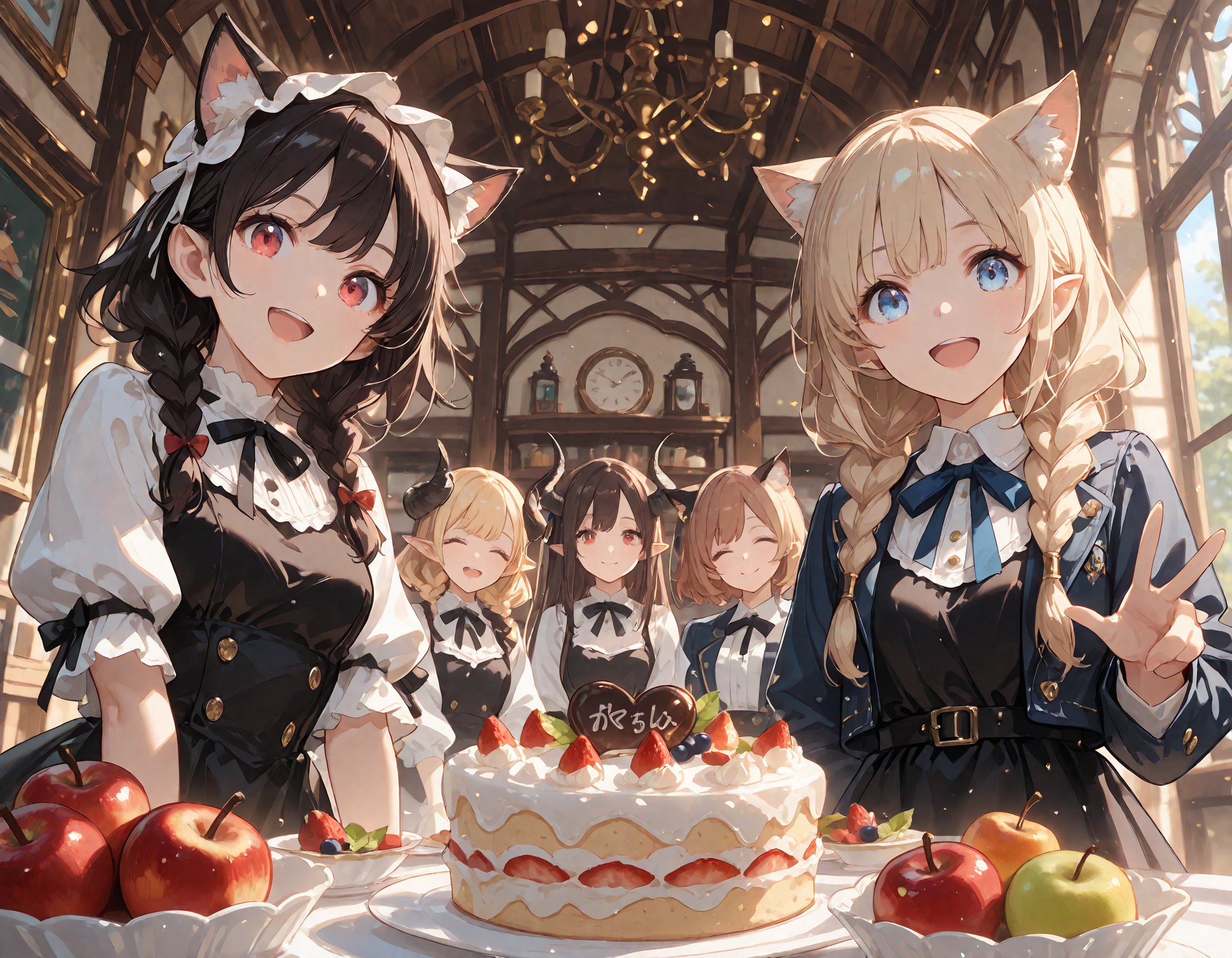 放課後・キミも一緒に🎂 | の人気AIイラスト・グラビア