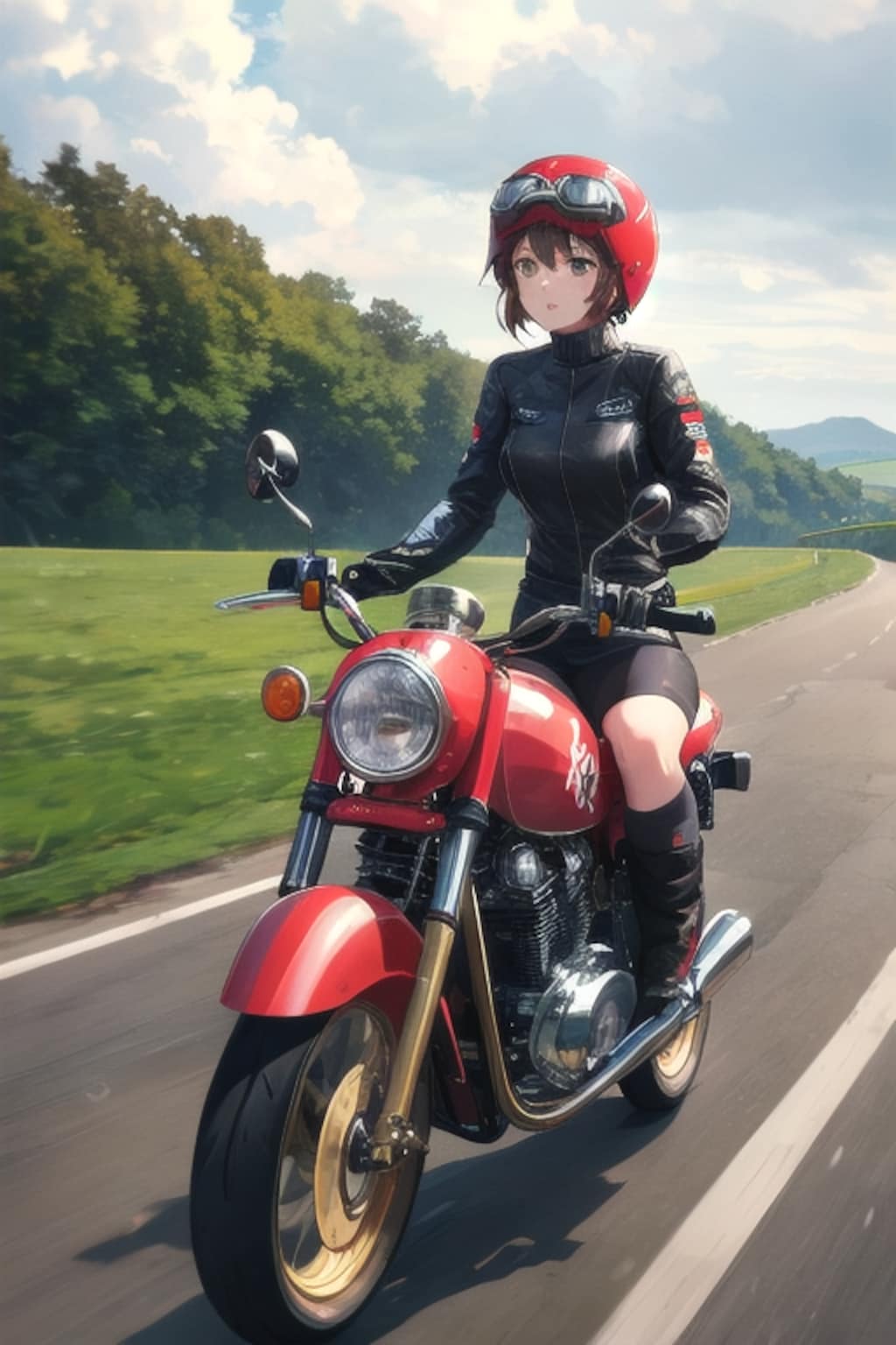 バイク好き彼女