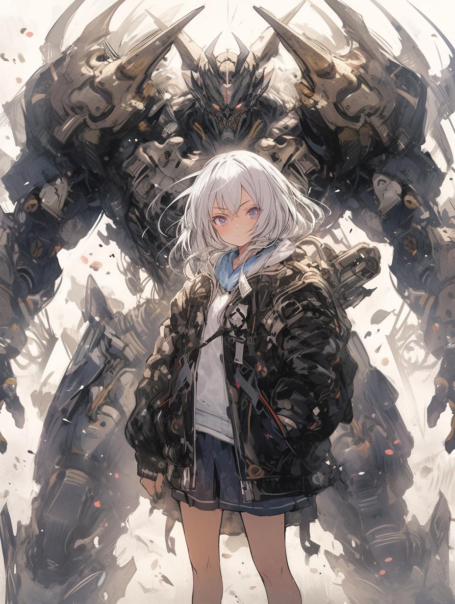 鬼神と少女。