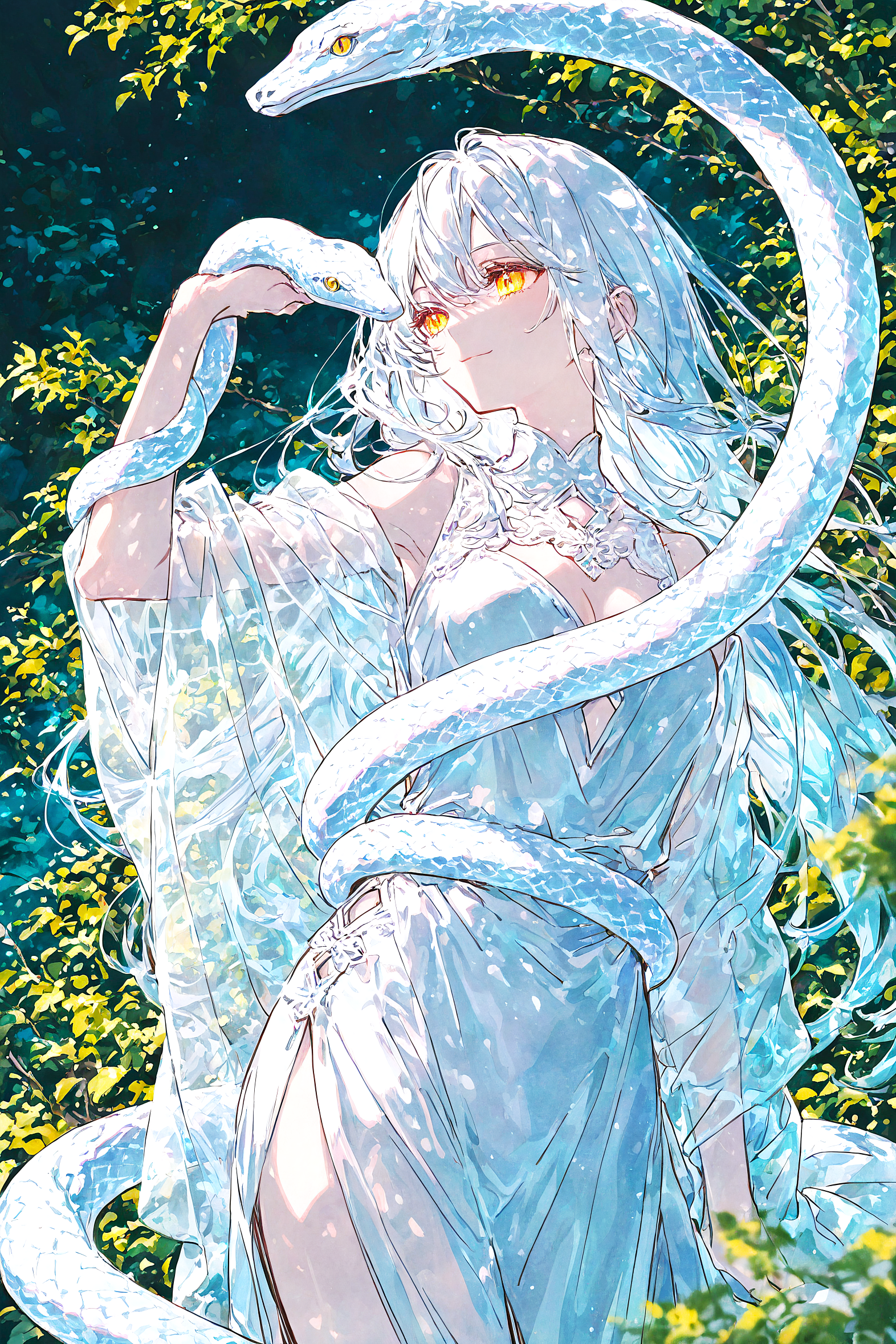 白蛇 | の人気AIイラスト・グラビア