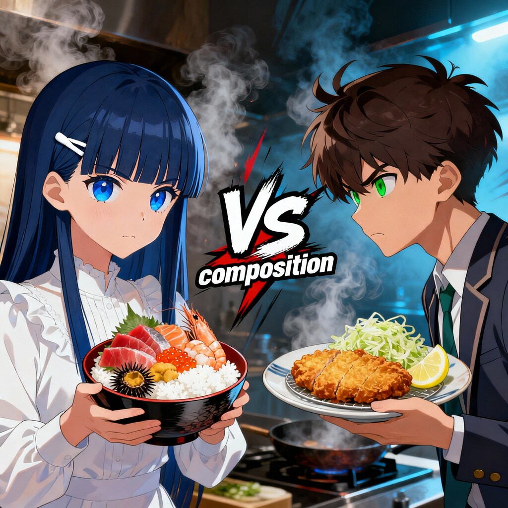 寡黙でも好きなものは譲れない ―幼馴染と料理の完成度対決―