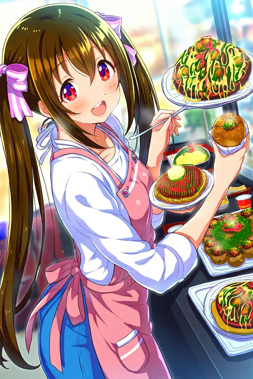 黒髪エプロン(早く食べないと冷めるわよ？)_20250307