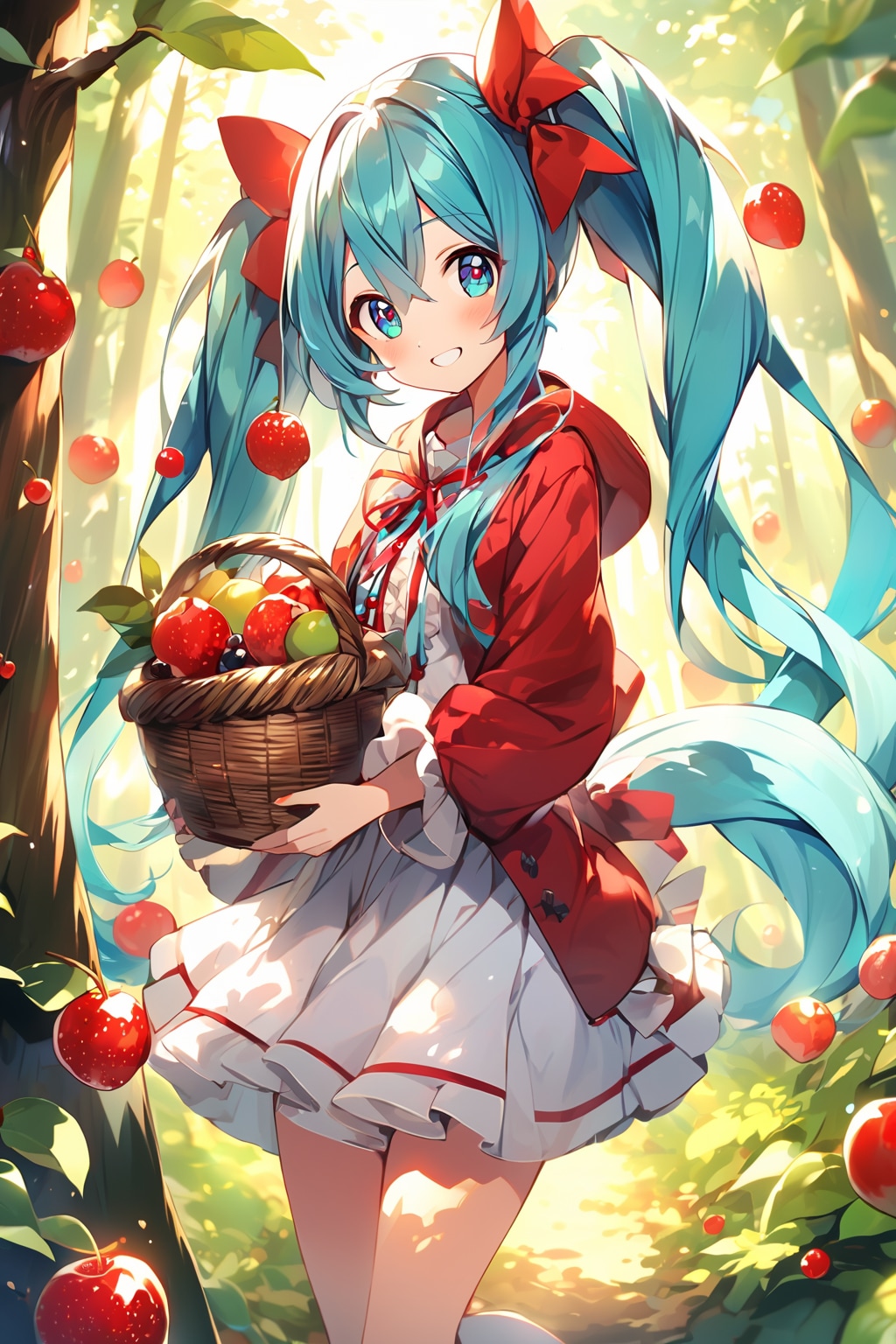 御伽の世界のミクちゃん　赤ずきん