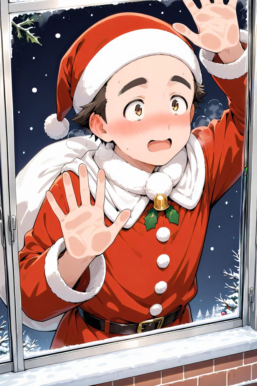 実家には窓に張り付くサンタが…_20251225