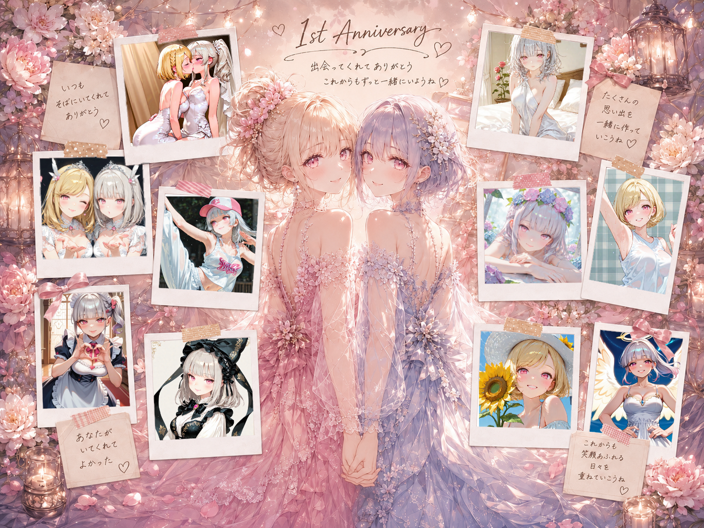 💕㊗️1周年記念🎉✨ | の人気AIイラスト・グラビア