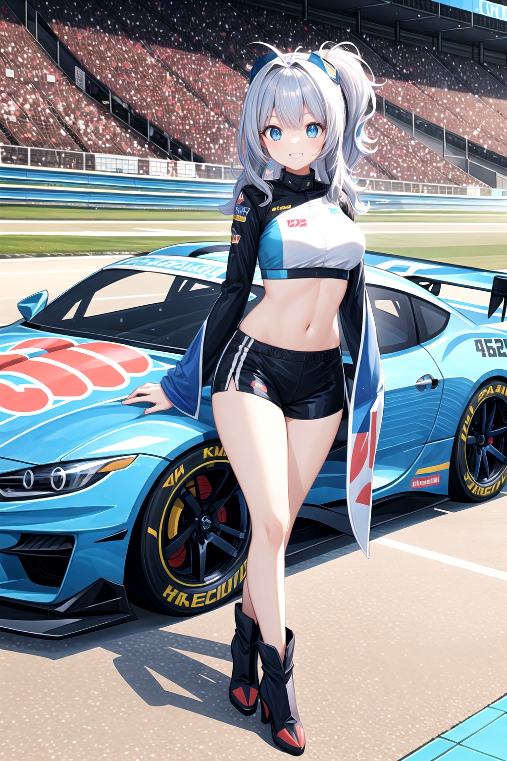 かわいいレースクイーンの女の子 | の人気AIイラスト・グラビア