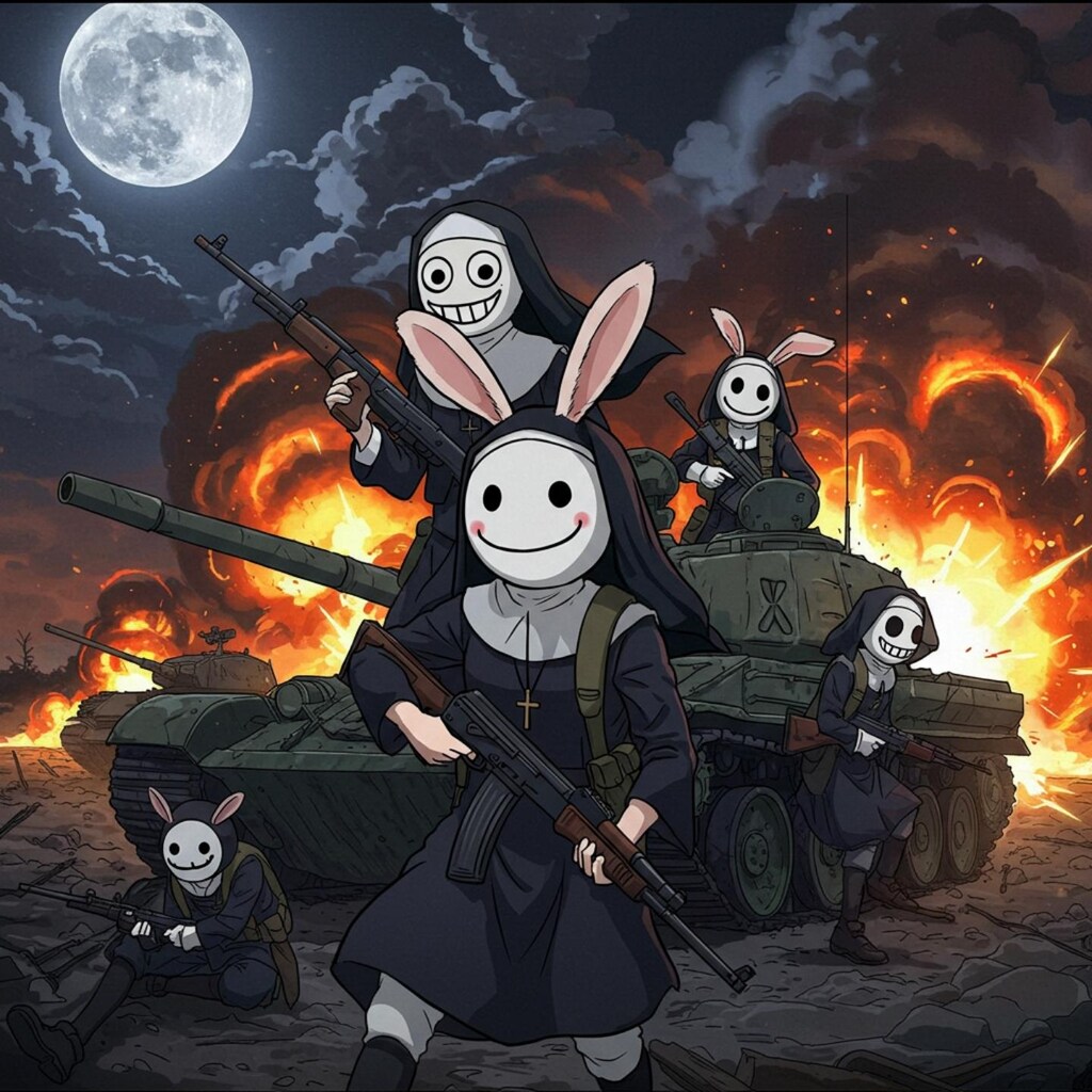 小説『微笑みって何だろうかと問いかけて戦場』【ニャンノ世界】